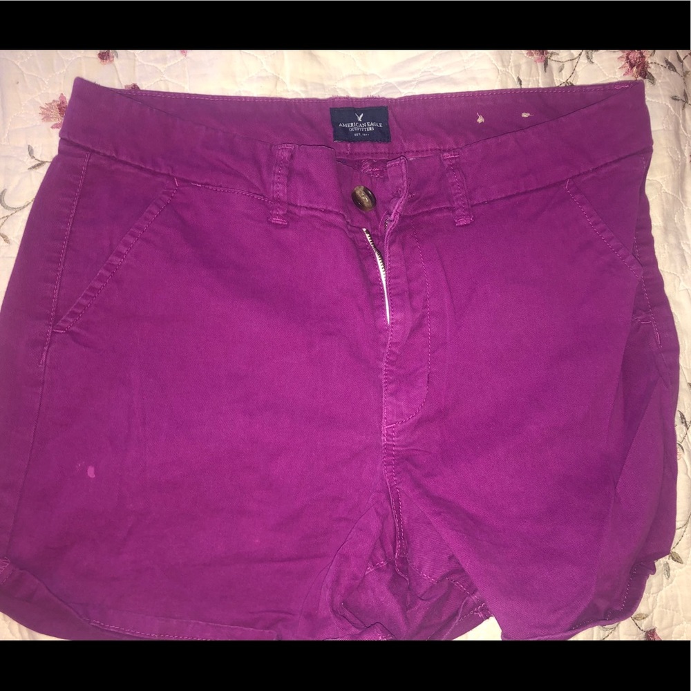 American Eagle off-purple shorts